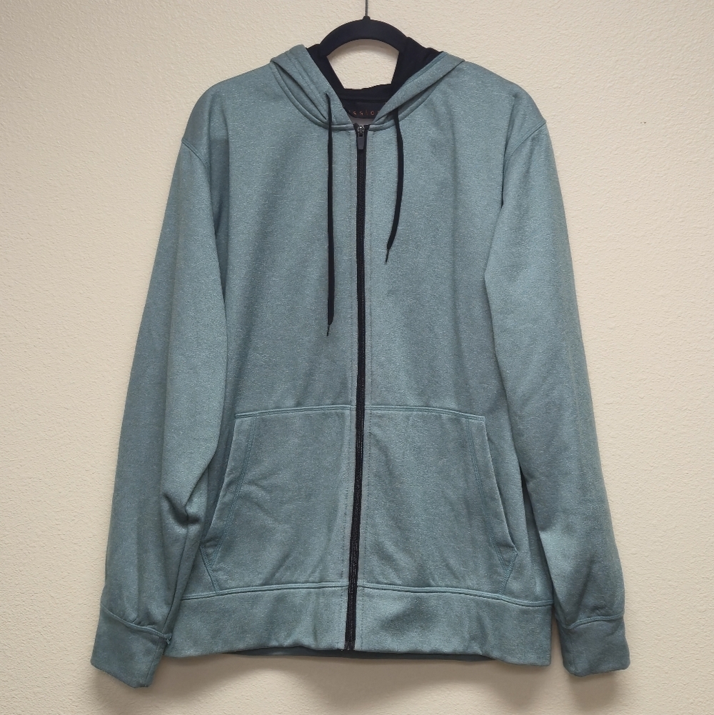 Fission Aqua Full-Zip Hooded Sweatshirt